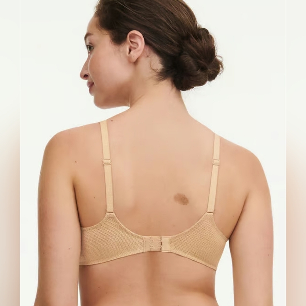 Size 34D - New CHANTELLE Fleurs Signature Demi Bra-Toffee Sequins - Picture 6 of 10